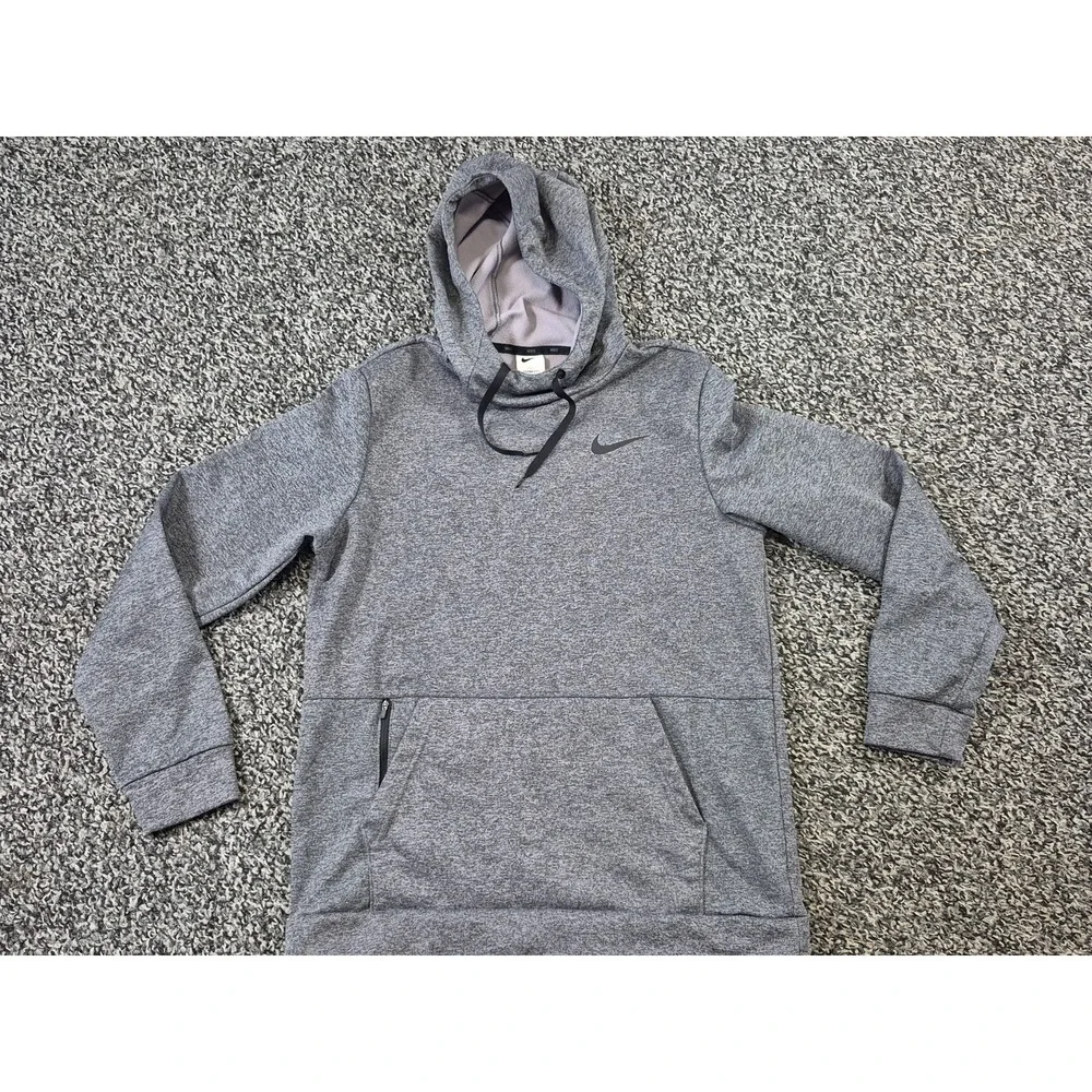 Nike Therma Pullover Training Hoodie‎ Men's Medium Gray Sweatshirt CU6214-071